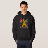 Veste À Capuche Vêtements de Noël moche, Cookie Dabbing Gin (Devant entier)