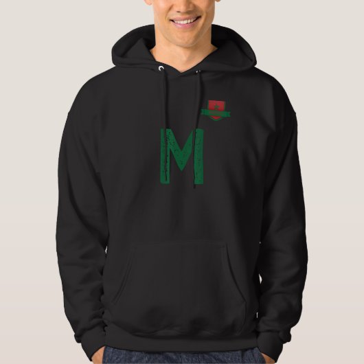 Veste À Capuche Vêtements du Groupe Drapeau - M - Maroc (Devant)