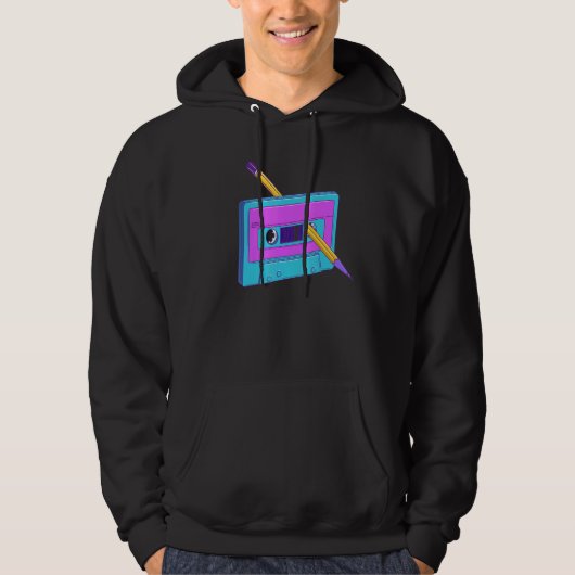 Veste À Capuche Vêtements Vaporwave esthétiques Synthwave Rétrowav (Devant)