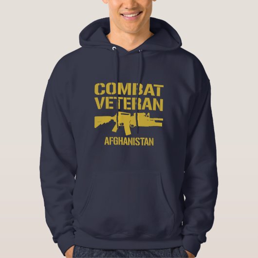 Veste À Capuche Vétéran de combat de l'Afghanistan (Devant)