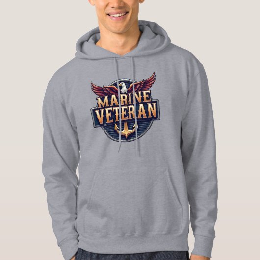 Veste À Capuche Vétéran du Corps des Marines (Devant)
