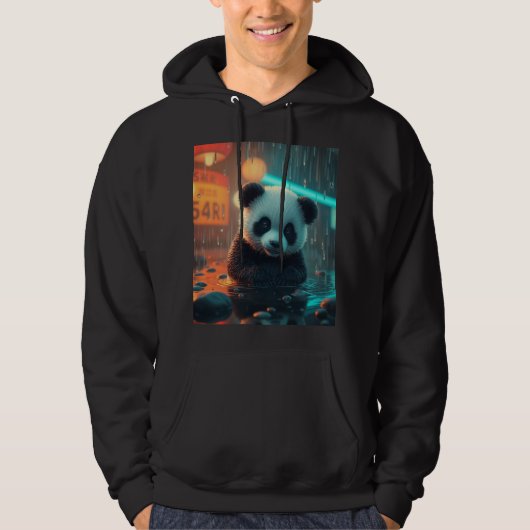 Veste À Capuche Vibes de Panda Mignon (Devant)
