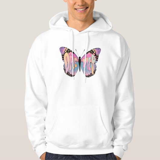 Veste À Capuche Vibes de papillon Dreamer (Devant)