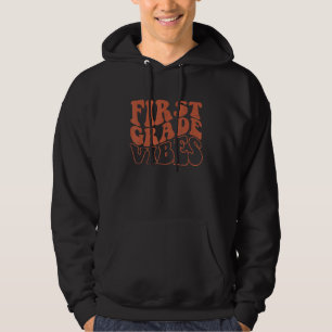 Veste À Capuche Vibes de première année Retour à l'école Vibes de