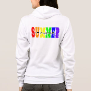 Veste À Capuche Vibes d'été LGBTQ Fierté arc-en-ciel