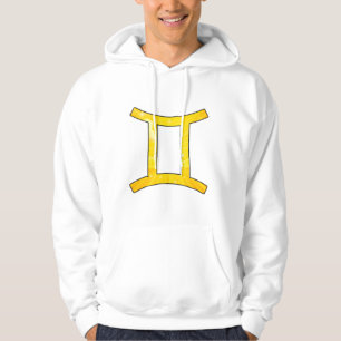Veste À Capuche Vibes Gemini vibrantes - Jouer Jaune Art Abstrait