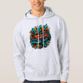 Veste À Capuche Vibes Graffiti Rétro (Devant)