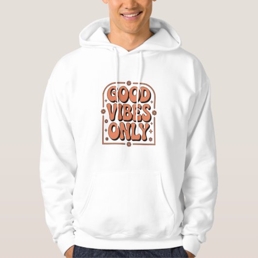 Veste À Capuche Vibes Positives Seulement (Devant)