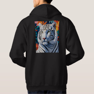 Veste À Capuche Vibrant tigre blanc