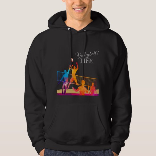 Veste À Capuche Vie de volley-ball (Devant)