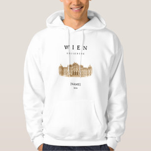 Veste À Capuche Vienne personnalisée Belvedere Nom & Année