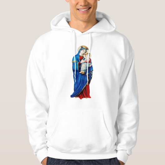 Veste À Capuche Vierge Marie avec Bébé Jésus (Devant)