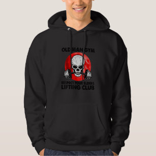 Veste À Capuche Vieux homme Gym respecter vos aînés Lifclub Skull