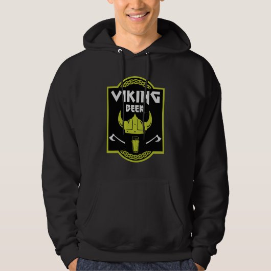 Veste À Capuche Viking Bière Drinker (Devant)