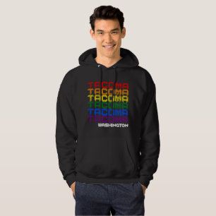 Veste À Capuche Ville de drapeau d'arc-en-ciel de gay pride de