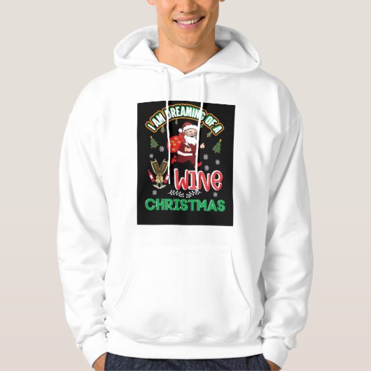 Veste À Capuche Vin de Noël (Devant)