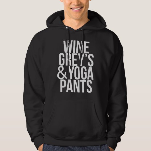 Veste À Capuche Vin Gris S&amp Pantalon Yoga (Devant)