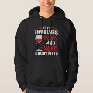 Veste À Capuche Vin S'Il Implique Livres Et Vins