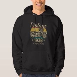 Veste À Capuche Vintage 1938 Pièces Original Motorcycle Rider