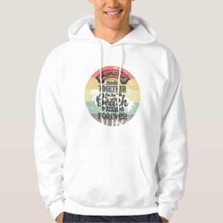 Veste À Capuche Vintage Beach Memories Quote Graphic Design T-Shir