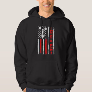 Veste À Capuche Vintage Cheer Papa Américain Drapeau Cheerled/D