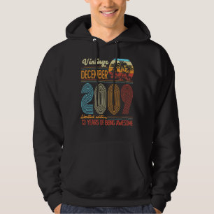 Veste À Capuche Vintage Décembre 2009 13 Ans 13ème Anniversaire