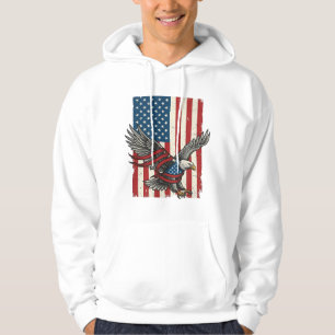 Veste À Capuche Vintage Eagle Flag Vector Patriotic Shirt Design_1