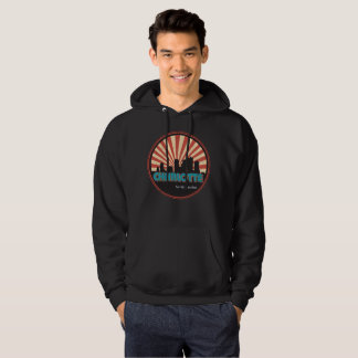 Veste À Capuche Vintage Retro Charlotte North Carolina NC Skyline