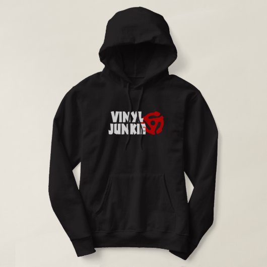 Veste À Capuche Vinyl Junkie (Design devant)