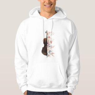 Veste À Capuche Violon aux fleurs.