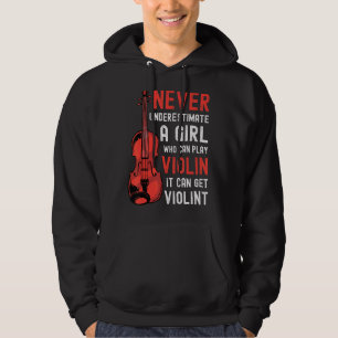 Veste À Capuche Violon Fille Dit Qu'Il Peut Obtenir Violon