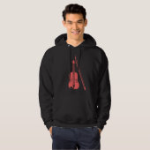 Veste À Capuche Violon - rose tropicale (Devant entier)