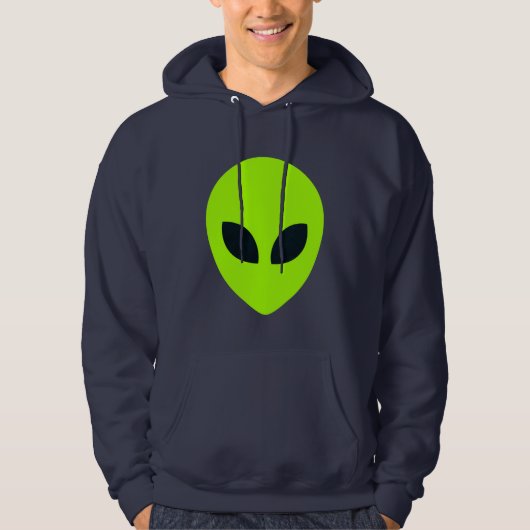 VESTE À CAPUCHE VISAGE ALIEN (Devant)