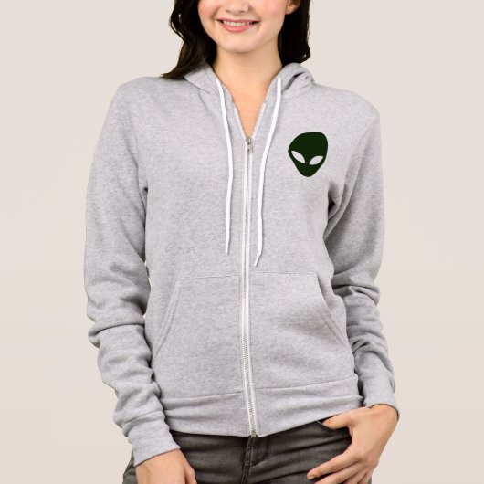 Veste À Capuche Visage Alien (Devant)
