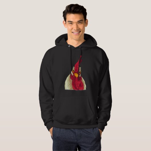Veste À Capuche Visage de poulet D (Devant entier)