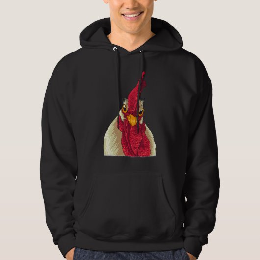 Veste À Capuche Visage de poulet D (Devant)