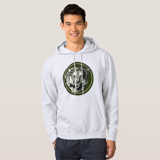 Veste À Capuche Visage d'ours (Devant entier)
