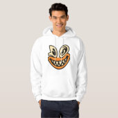 Veste À Capuche Visage Fou avec Grand Sourire – Tee-shirt Graphiqu (Devant entier)