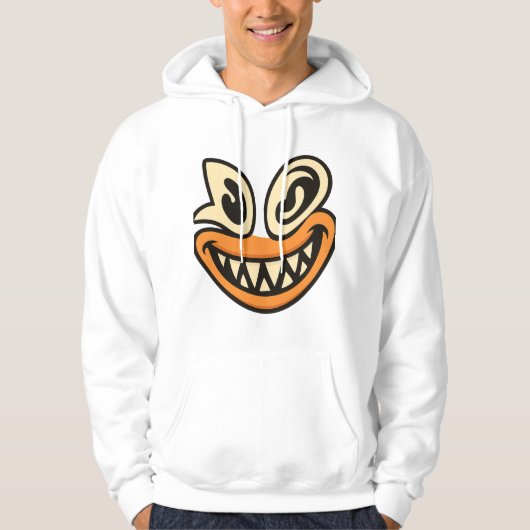 Veste À Capuche Visage Fou avec Grand Sourire – Tee-shirt Graphiqu (Devant)