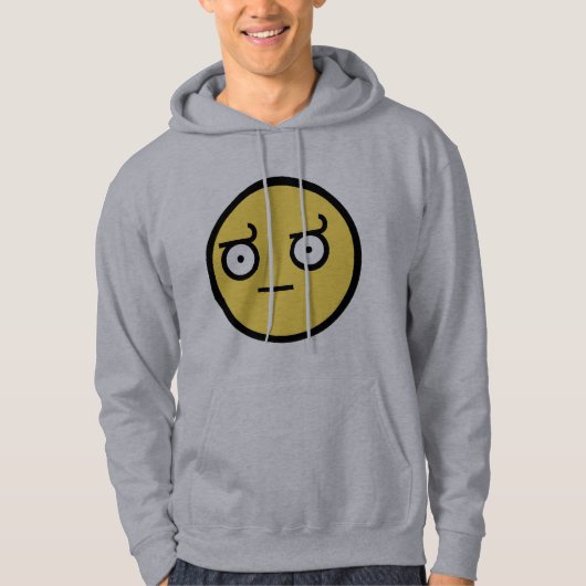 Veste À Capuche Visage impressionnant de désapprobation (Devant)