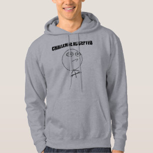 Veste À Capuche Visage Meme comique de rage admis par défi