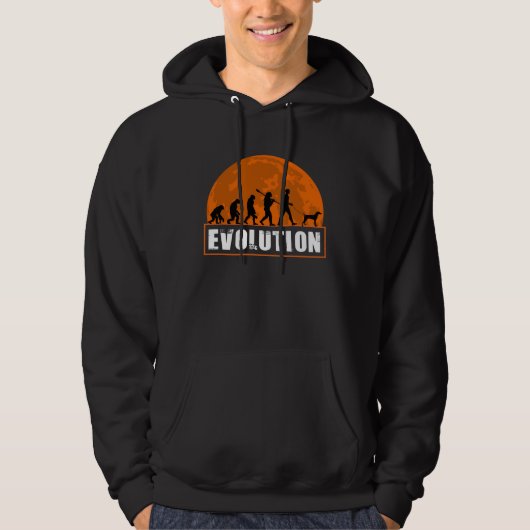 Veste À Capuche Visla Dog Dad Human Evolution (Devant)