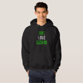 Veste À Capuche Vivez Amour Lézard (Devant entier)