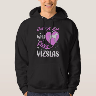 Veste À Capuche Vizsla Chien Forme De Coeur Vintage Juste Une Fill