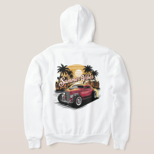 Veste À Capuche Voiture Classique Ambiance Estivale