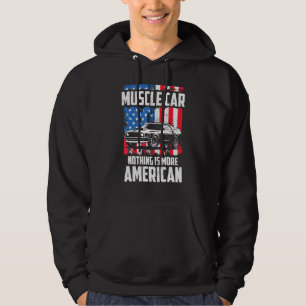 Veste À Capuche Voiture Muscle Classique Rien N'Est Plus Américain