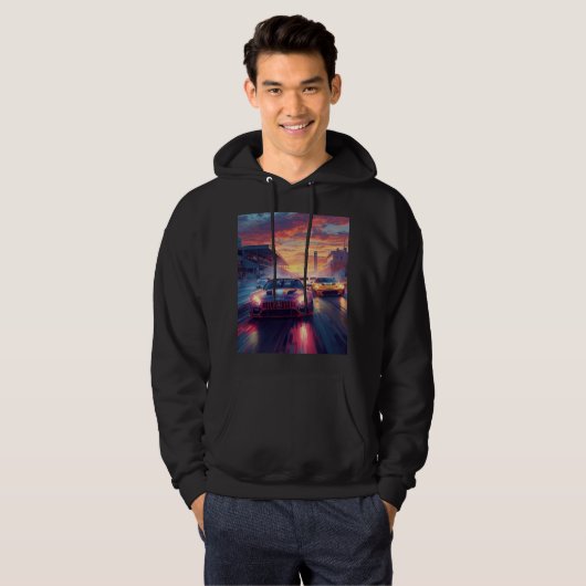 VESTE À CAPUCHE VOITURES POUR LA VIE (Devant entier)