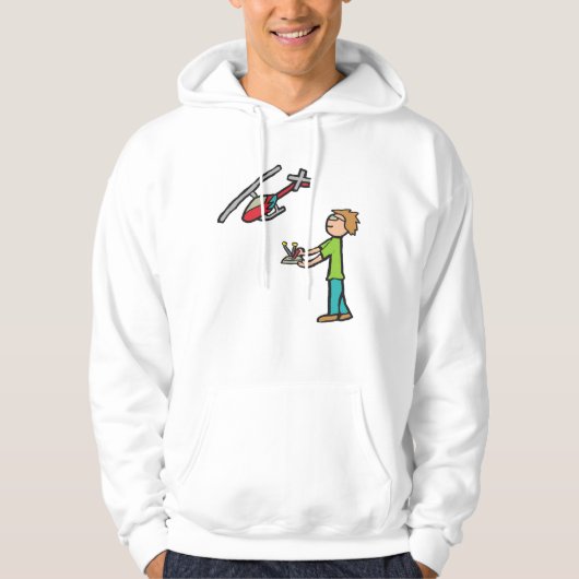 Veste À Capuche Vol en hélicoptère télécommandé (Devant)