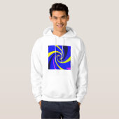 Veste À Capuche Vortex bleu (Devant entier)