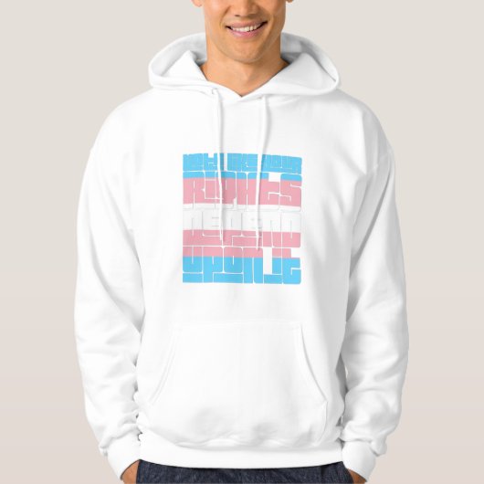 Veste À Capuche Vote pour Trans Rights (Devant)